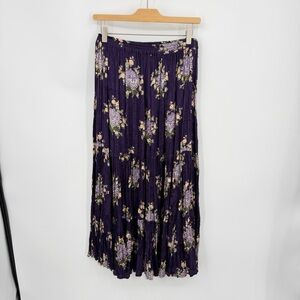 Vintage Sarah Arizona floral long tiered maxi skirt sz S